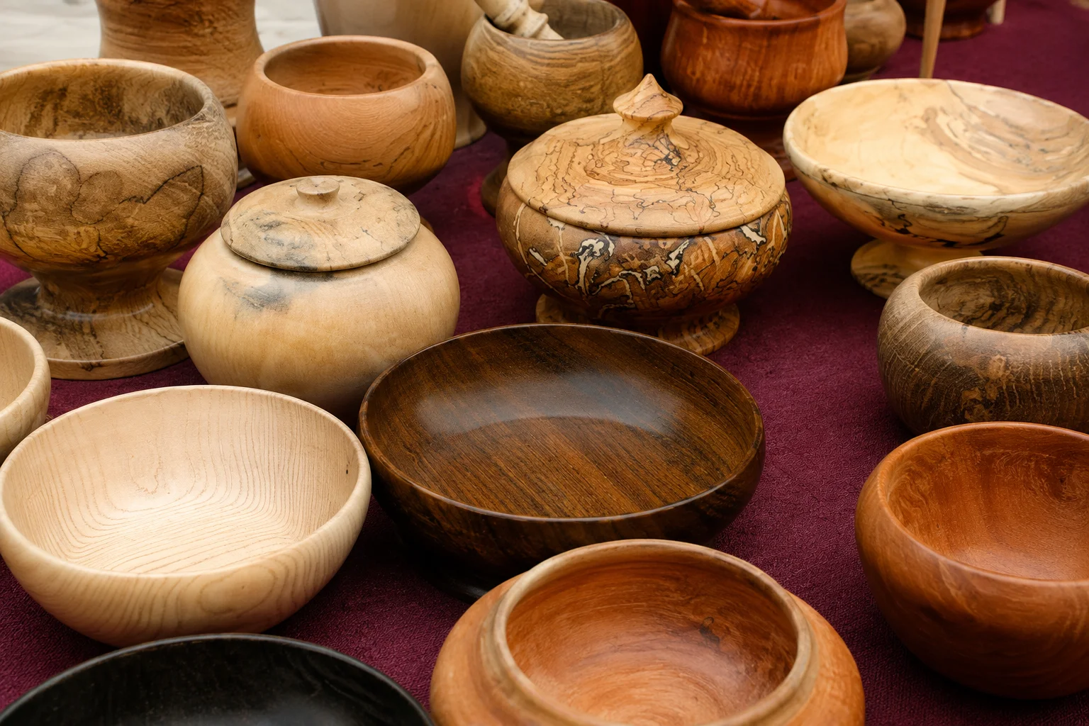 Handcrafted Himalayan salt bowls and vases exported from Pakistan