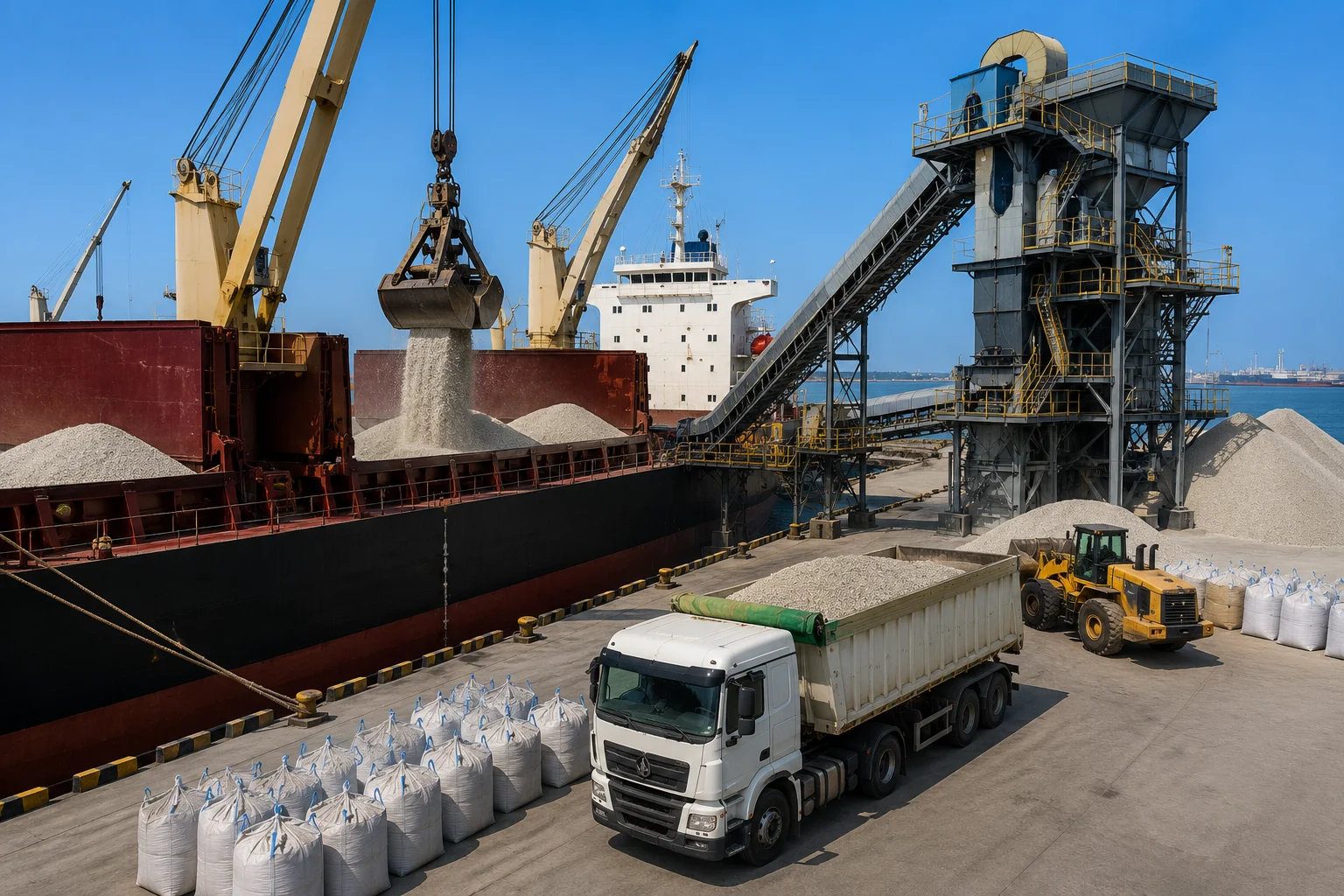 Moroccan Rock Phosphate bulk loading and export logistics